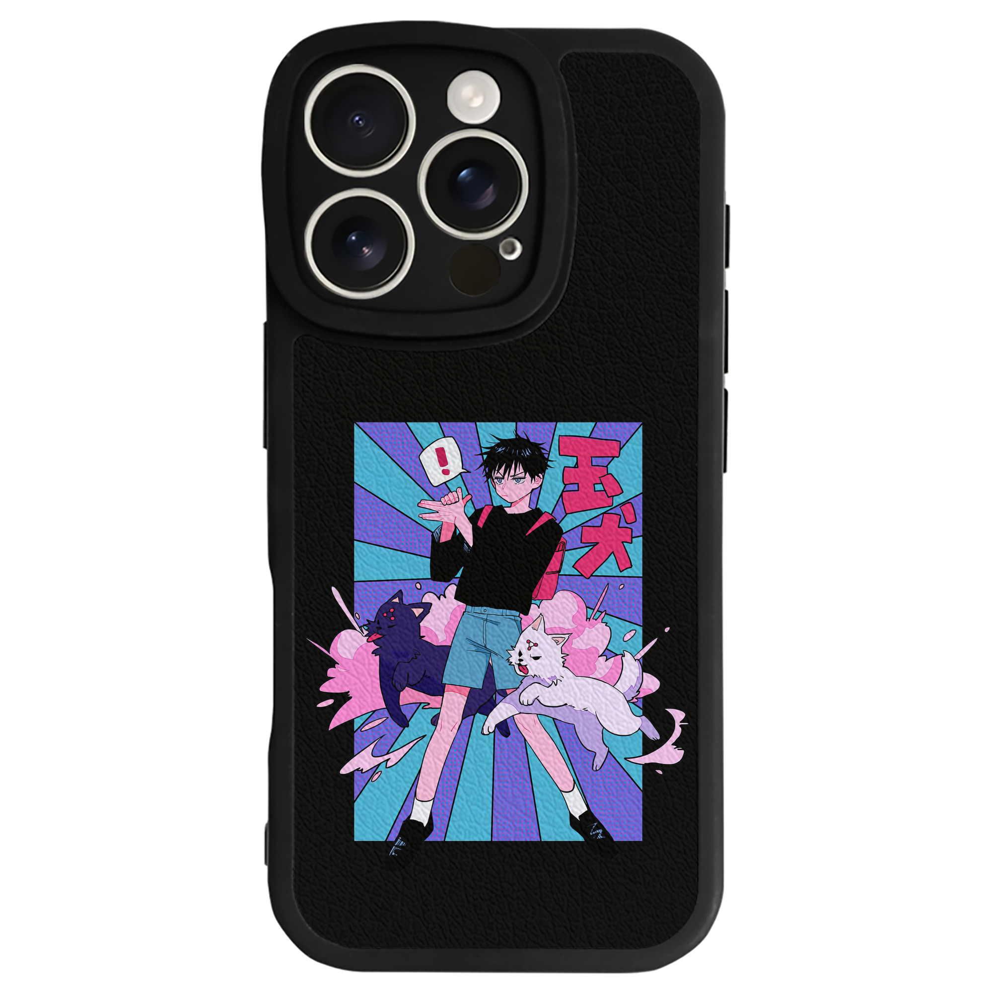 （画像用） 呪術廻戦 Jujutsu Kaisen 【iPhone 16シリーズ対応】シリコンスマホケース（レザー調） 材質：シリコン